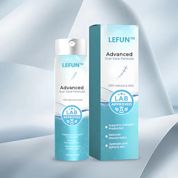 ✨✨Advanced 💧LEFUN™ Scar spray Minden típusú hegre - például aknés hegek, műtéti hegek és striák ellen.