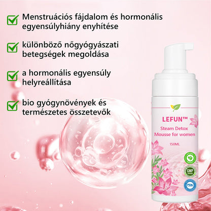 🔥🔥 LEFUN™ Női Gőzös Méregtelenítő Hab (Hormonális egyensúly, nőgyógyászati betegségek és elhízás) 💎💎