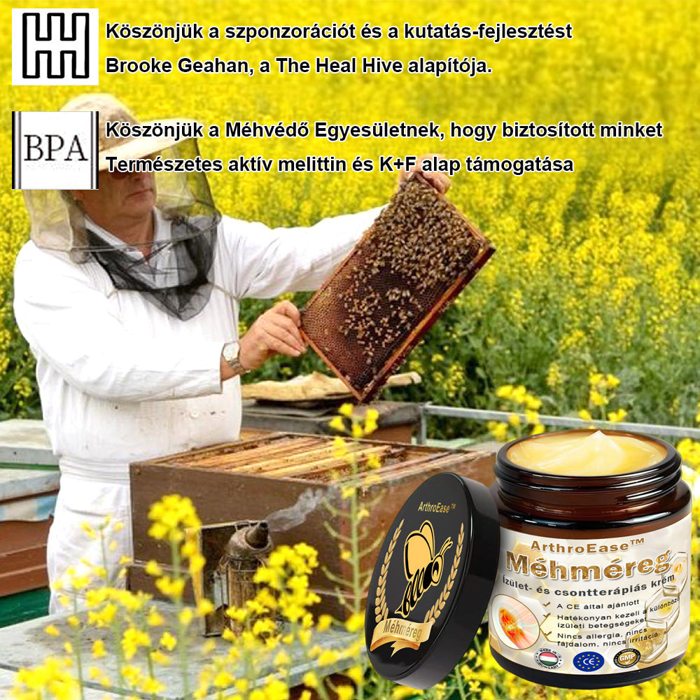 ArthroEase™ Méhméreg ízületi terápiás krém 🐝(kifejezetten idősebb felnőttek számára és az AAOS ajánlja) x