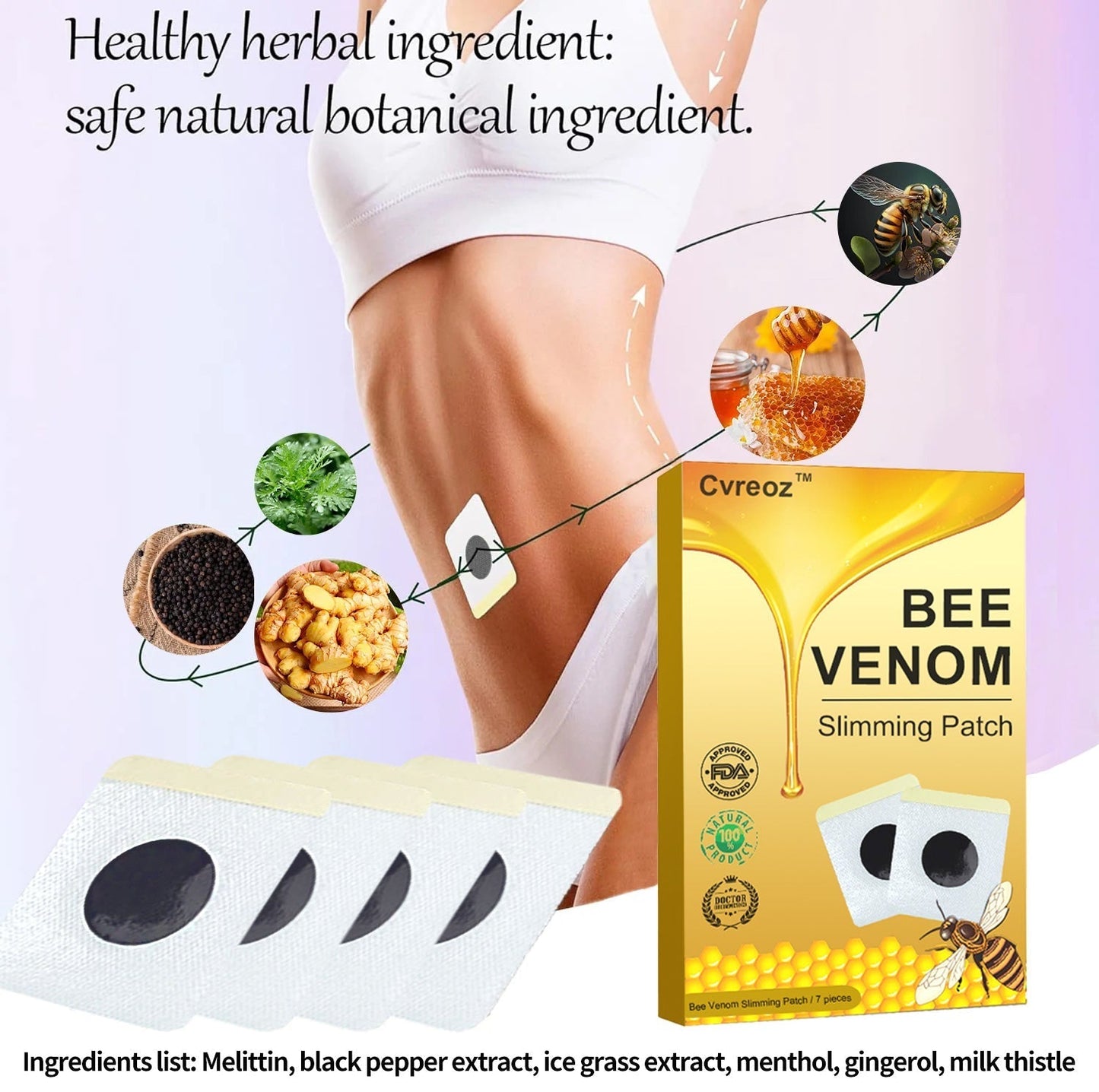 🐝𝐂𝐯𝐫𝐞𝐨𝐳™ 𝐁𝐞𝐞 𝐕𝐞𝐧𝐨𝐦 𝐒𝐥𝐢𝐦𝐦𝐢𝐧𝐠 𝐏𝐚𝐭𝐜𝐡⭐(𝐟𝐨𝐫 𝐚𝐥𝐥 𝐥𝐲𝐦𝐩𝐡𝐚𝐭𝐢𝐜 𝐩𝐫𝐨𝐛𝐥𝐞𝐦𝐬 𝐚𝐧𝐝 𝐨𝐛𝐞𝐬𝐢𝐭𝐲)