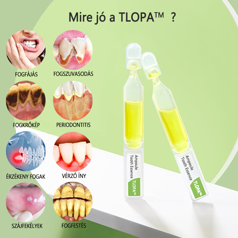 💥TLOPA™💥Ampoule fogkrém, A fogkő és a lepedékbaktériumok és különböző szájüregi problémák eltávolítása3