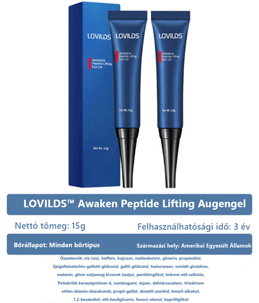 LOVILDS™ 💖 Dr. Gerald Jaar - Hungarian Eye Center Ajánlott termékek: Awaken peptid lifting szemgél x