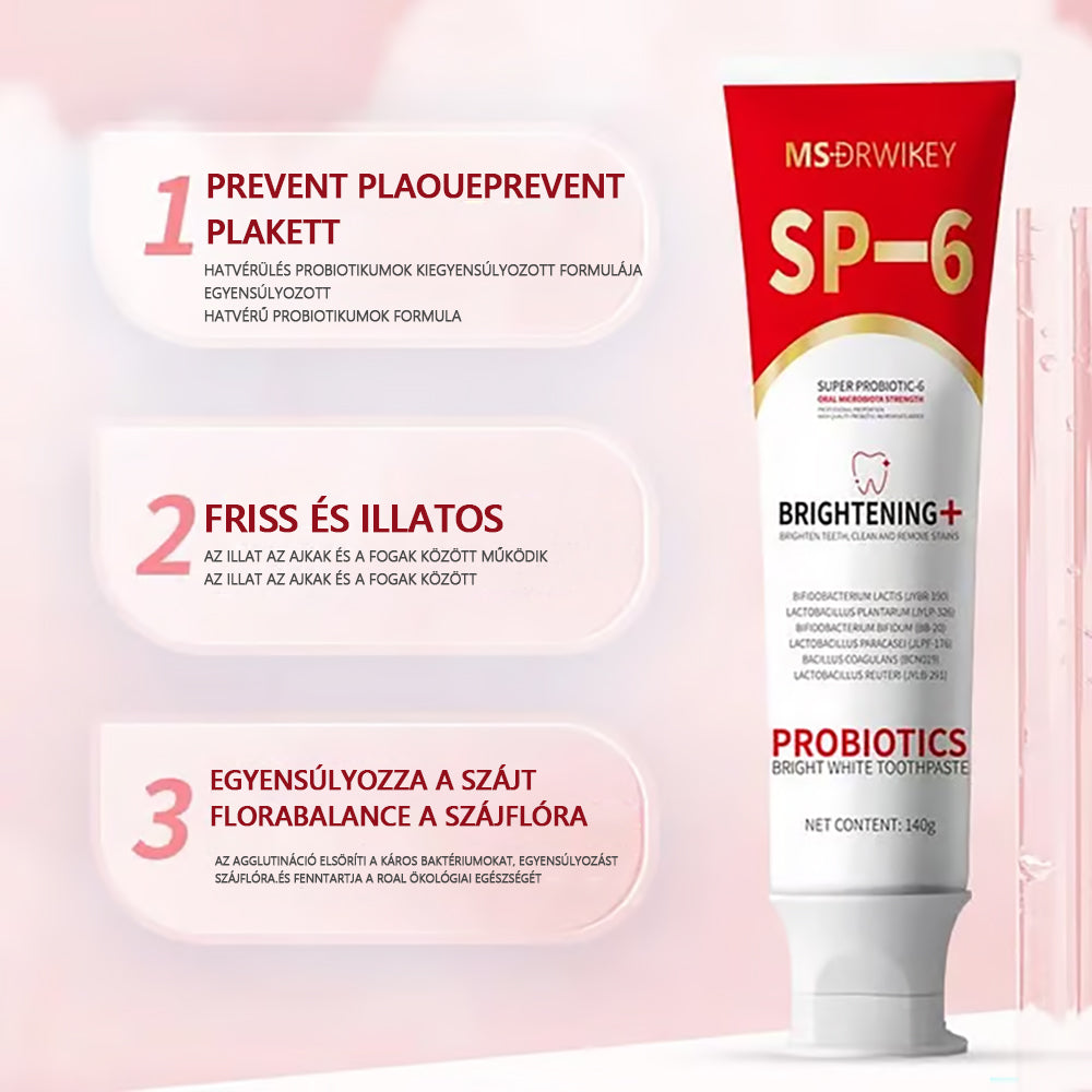 💥Super Probiotic-6 fogkrém 6 probiotikummal oalance Oral mikrobióta erőssége