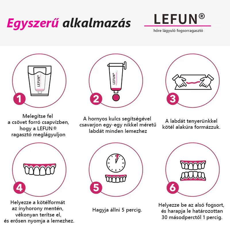 ✨✨[Hivatalos márkabolt]✨ LEFUN® termoplasztikus műfogsor ragasztó (✨Vásároljon 3-at, kapjon 2-t ingyen🎁)